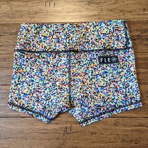 Fleo Pixel Doughnuts & Deadlifts Shorts